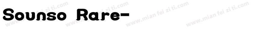 Sounso Rare字体转换